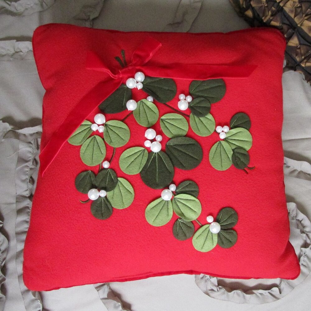 large holiday theme accent pillow
